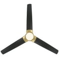 thumbnail image 2 of Zelda Indoor and Outdoor 3-Blade Smart Ceiling Fan 60in Soft Brass Matte Black with 3000K LED Light Kit and Remote Control, 2 of 5