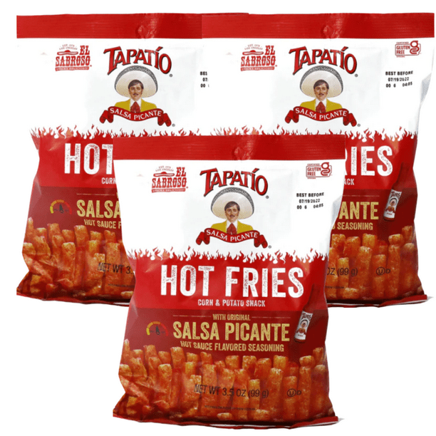Tapatio Hot Fries Corn and Potato Snack with Original Salsa Picante Hot