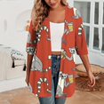 thumbnail image 3 of VEKDONE Versatile Womens Cardigan Red M, 3 of 7