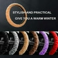 thumbnail image 2 of Soft Winter Warm Plush Car Steering Wheel Cover Universal 37 38cm Steering Wheel Cover For Car, 2 of 8