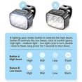 thumbnail image 4 of Bike Light Set Super Bright,Bike USB Rechargeable LED Light,Bike Light for Night Riding,Bike Front, 4 of 5