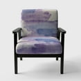 thumbnail image 3 of Designart "Watercolor Purple Haze I" Upholstered Modern Accent Chair - Arm Chair, 3 of 5