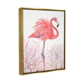 thumbnail image 3 of Stupell Flamingo Bird Tropical Grasses Patterned Animals & Insects Painting Gold Floater Framed Art Print Wall Art, 3 of 6