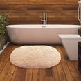 thumbnail image 4 of Riforla Soft and Plush Beige Microfiber Bath Rug, 20” x 32”, Extra Soft and Non-Slip (2 Count), 4 of 8