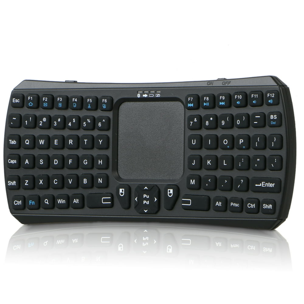 Mini Bluetooth Touchpad Keyboard, Rechargable Handheld Remote Control Wireless Mini Keyboard