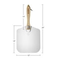 thumbnail image 5 of Pie Supply 12 inch x 14 inch Aluminum Pizza Peel with Foldable Wooden Handle for Homemade Pizzas and Baking Bread, 5 of 7