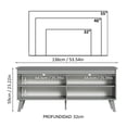 thumbnail image 3 of Mueble Mesa Para Tv Rack Madesa 4 Espacios Hasta 65 Gris 02, 3 of 5