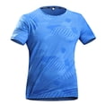 thumbnail image 4 of TEAJOPSUU Men's Crew Neck Sport T-Shirt Printed Short Sleeve Moisture Wicking Quick Dry For Hiking & Gym A-Sky Blue, 4 of 5