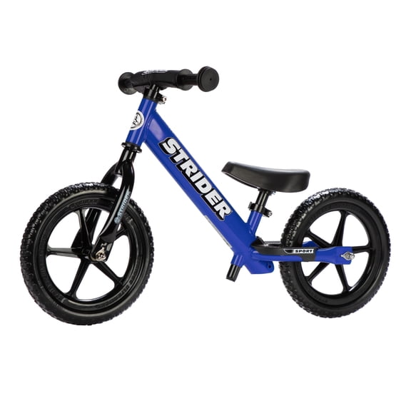 Strider - 12 Sport Balance Bike, Ages 18 Months to 5 Years - Blue