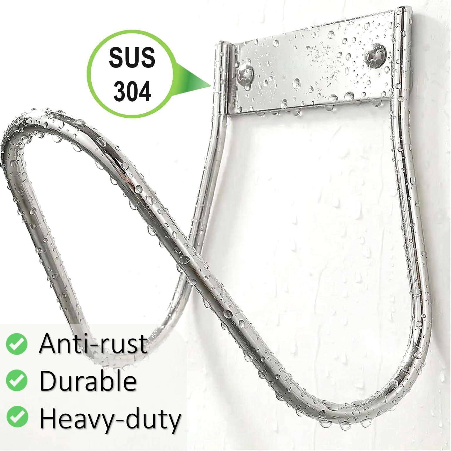 Garden Hose Holder Stainless Steel Small Wall Mount Hook  Ideal For Water Air Hydraulic Ropes Extension Cords Heavy Duty & Rust Proof Size:6.3x7x6.3 Set Of 1