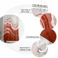 thumbnail image 5 of Shower Curtain, Red Gradient Marble Art Waterproof Shower Curtain Set with Hooks for Bathroom Showers,Stalls and Bathtubs,72x72In Ombre Stripe, 5 of 8