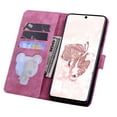 thumbnail image 5 of Allytech Compatible For Samsung Galaxy S22 Plus Pattern Embossed PU Leather Case Shockproof Stand Flip Wallet with Wrist Strap Cover.For Samsung Galaxy S22 Plus,Rose, 5 of 7