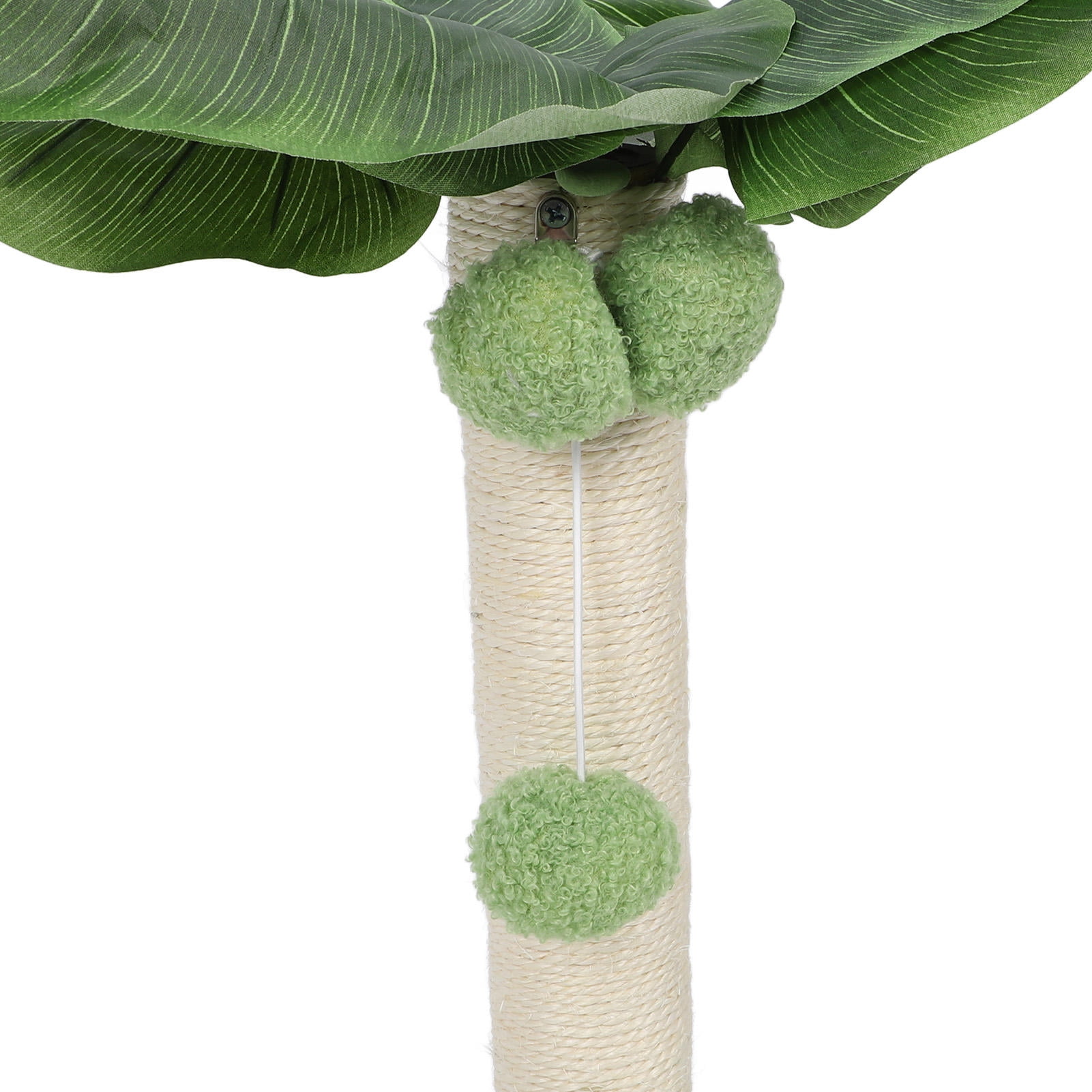 BOKYAN Compact Green Sisal Cat Scratching Post with 3 Plush Balls – Sturdy, Space‑Saving Design for Home Furniture Protection