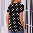thumbnail image 5 of Homenesgenics Womens Tops under $5 Breathable Women Casual Short Sleeve Flared Sleeves V-Neck Overlap Loose T-Shirt Blouse Tops, 5 of 7