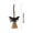 A, variant on Natural Straw Mini Witch Brooms, 20Pcs Halloween Pumpkin Bat Skull Mini Ornaments, Miniature Brooms Ornaments for Halloween Party Decor Doll Accessories DIY Crafts