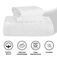 thumbnail image 3 of Superior 3 Piece Aspen Cotton Blend White Bedspread Set, Queen, 3 of 9
