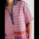 thumbnail image 4 of Vestido Minivestido de Verano Y2k con Rayas en Contraste para Mujer, Estilo Babydoll, con Retazos, Cuello en V, Corta, Estilo Vintage Rosa y XL, 4 of 8