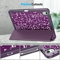 thumbnail image 2 of Fintie SlimShell Case for iPad Air 11-inch M4/M3/M2 (2026/2025/2024), iPad Air 5th/4th Generation (2022/2020) 10.9 Inch - Flexible Soft-Touch TPU Cover with Built-In Pencil Slot, Composition Purple, 2 of 9
