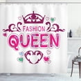 thumbnail image 1 of Ambesonne Queen Shower Curtain, Girlish Fashion, 69"Wx70"L, Dried Rose Pink, 1 of 3