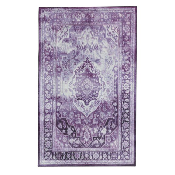 Mohawk Home Prismatic Ketoa Purple Precision Printed Area Rug, 5'x8', Purple