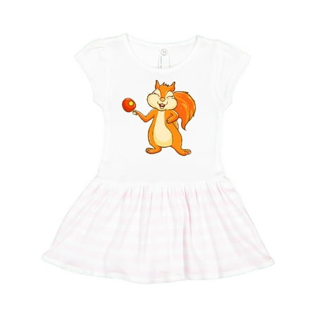 

Inktastic Squirrel Ping Pong Gift Toddler Girl Dress