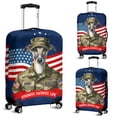 thumbnail image 2 of Happy Father's Day Honoring Veterans Whippet in Army Uniform Travel Luggage Cover Dog Lover Suitcase Dust Protective Decor - 13007, 2 of 5
