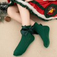 thumbnail image 2 of ZINTAOZT Toddler Girls Christmas Socks Cute 3D Antler Bow Tree Crew Socks Soft Cotton Socks Kids Baby Christmas Gift, 2 of 7