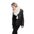 thumbnail image 2 of Women's Knitted Triangular Tassel Scarf for Fall and Winter, 2 of 3