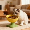 thumbnail image 4 of LiUMX Cat Food Bowl 250ml Plastic Raised Pet Feeding Bowl 13x12cm for Indoor Cats Dining Room Kitchen Use, 4 of 5