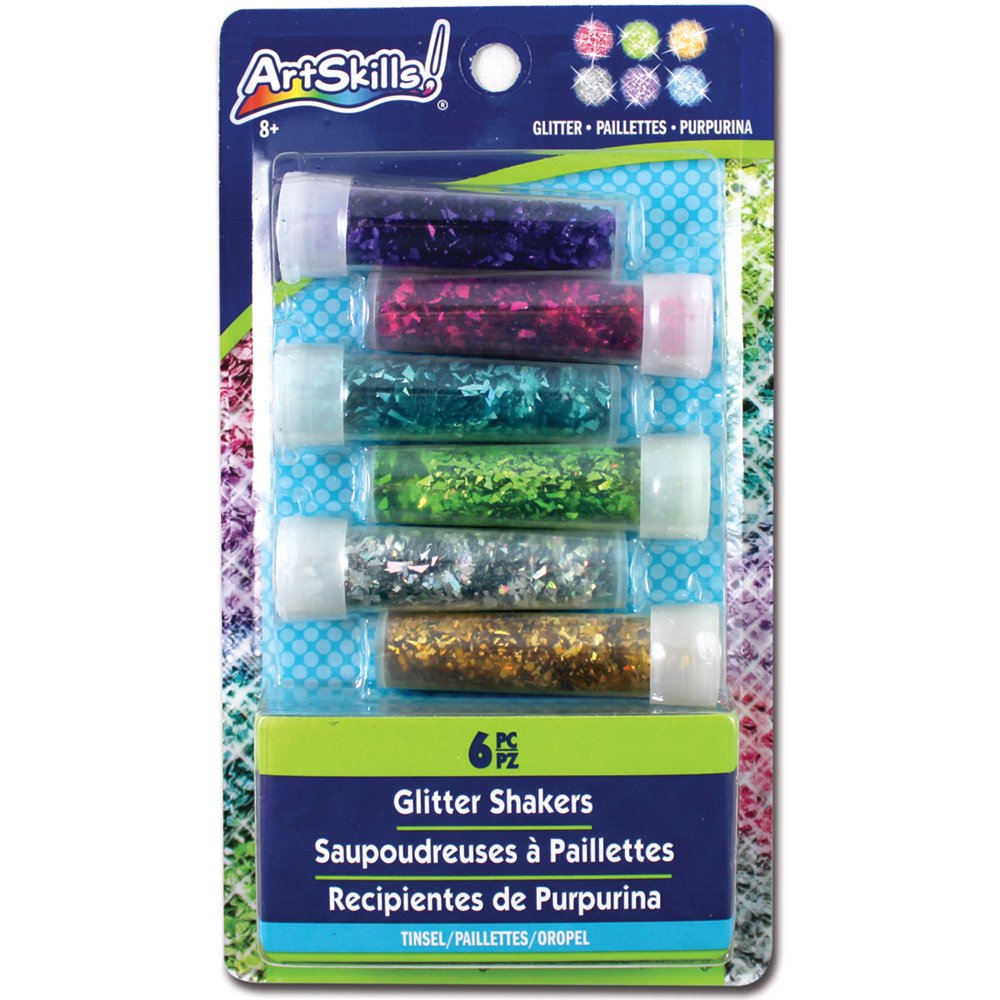 Artskills PA1455 Glitter Shakers 6/Pkg Tinsel