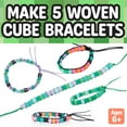 thumbnail image 2 of Creativity for Kids Woven Cube Bracelets Kit | Make 5 Pixel-Inspired DIY Bracelets with Cube Beads | Great Spring Crafts (Ages 6+), 2 of 5