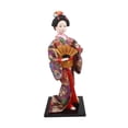 thumbnail image 3 of Muñeca kimono japonesa de 11,81'', adorno de mesa de muñeca oriental geisha artesanal. Estilo D, 3 of 9