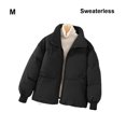 thumbnail image 3 of Sonducket El poliéster se mantiene acogedor y elegante chaqueta acolchada de mujer para el calor del invierno chaqueta gruesa acolchada de Abrigos y chamarras Negro METRO, 3 of 6