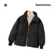 thumbnail image 3 of Sonducket El poliéster se mantiene acogedor y elegante chaqueta acolchada de mujer para el calor del invierno chaqueta gruesa acolchada de Abrigos y chamarras Negro METRO, 3 of 6