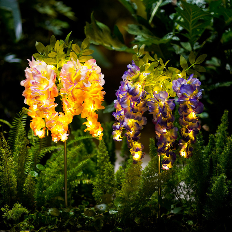 Upgrade Wisteria Flower Lights, LED Garden Solar Lights, Outdoor for