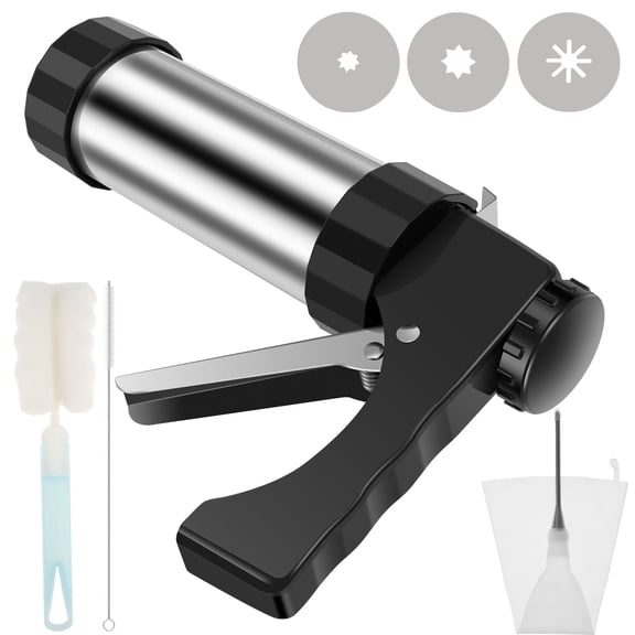 NUAHRHY Churrera Para Churro Machine Maker Tool Kit Churrasqueira De Carvao Stainless Steel Cookie Press Piping Gun Tips Frozen Churros to Bake