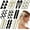 Love, variant on 20 count Cute Hair Clips for Women Girls, No Bend No Crease Hair Clips Black White Checker Barrettes Wave Geometric Duckbill Pins Styling Minimalist Fashion Accessories (Smile)