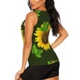 thumbnail image 3 of Easygdp Sunflower Women's Workout Tank Top, Running Top, Hiking Shirt, Quick-Dry for Running, Yoga, Hiking - X-Large, 3 of 9