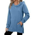 thumbnail image 4 of XFLWAM Oversized Hoodies for Women Long Sleeve Split Hem Sweatshirts Casual Pullover Tops with Pockets Y2k Clothes, 4 of 9