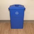 thumbnail image 4 of Genuine Joe, GJO98219CT, 23-gal Recycling Bin Round Cutout Lid, 4 / Carton, Blue, 4 of 6