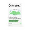 Genexa Infants' Saline Nasal Spray & Dropper - 1 Fl. Oz. - Gently Cleanses Mucus & Congestion - Certified Vegan, Organic, Gluten-Free & Non-GMO