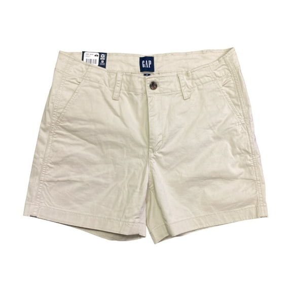 GAP Women's Classic Stretch Cotton Pockets 5" Inseam Mid Rise Short, GP004081 (Turtle Dove, 6)