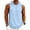 Light Blue, variant on Yifymode Men's Tank Top Gym Sleeveless Hoodies Summer Casual Hooded Shirts Muscle Bodybuilding Lightweight Sweatshirts,Mint Green 3XL