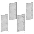 thumbnail image 1 of Square Edge Ruler, Woodworker Edge Ruler Stainless Steel Square Edge Ruler, Straight Stair Markings Corner 4PCS, 1 of 7