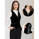 thumbnail image 2 of Chaleco Retro de Terciopelo Allegra K Cuello En V Sin Mangas Racerback Steampunk Negro S, 2 of 6