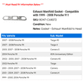 thumbnail image 2 of Exhaust Manifold Gasket - Compatible with 1999 - 2008 Porsche 911 2000 2001 2002 2003 2004 2005 2006 2007, 2 of 2