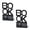 Black, variant on YongCo 2Pcs Letter Bookends Heavy Duty Book End Book Stopper Slip Resistant Bookends