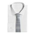 thumbnail image 2 of Men's Tie, Checkered Texture Floral Printed Tie Fashionable Wedding Party Best Man Suit Tie Work Tie Male Birthday Gift, 2 of 8