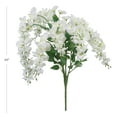thumbnail image 5 of Mainstays Artificial Flowers 32” Artificial Polyester White Wisteria Bouquet, 5 of 5