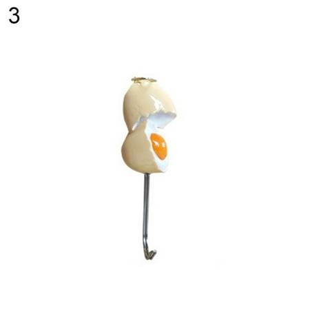 

jiawei Lovely Egg Shaped Viscose Hook Kitchen Hanger Storage Holder Household Organizer